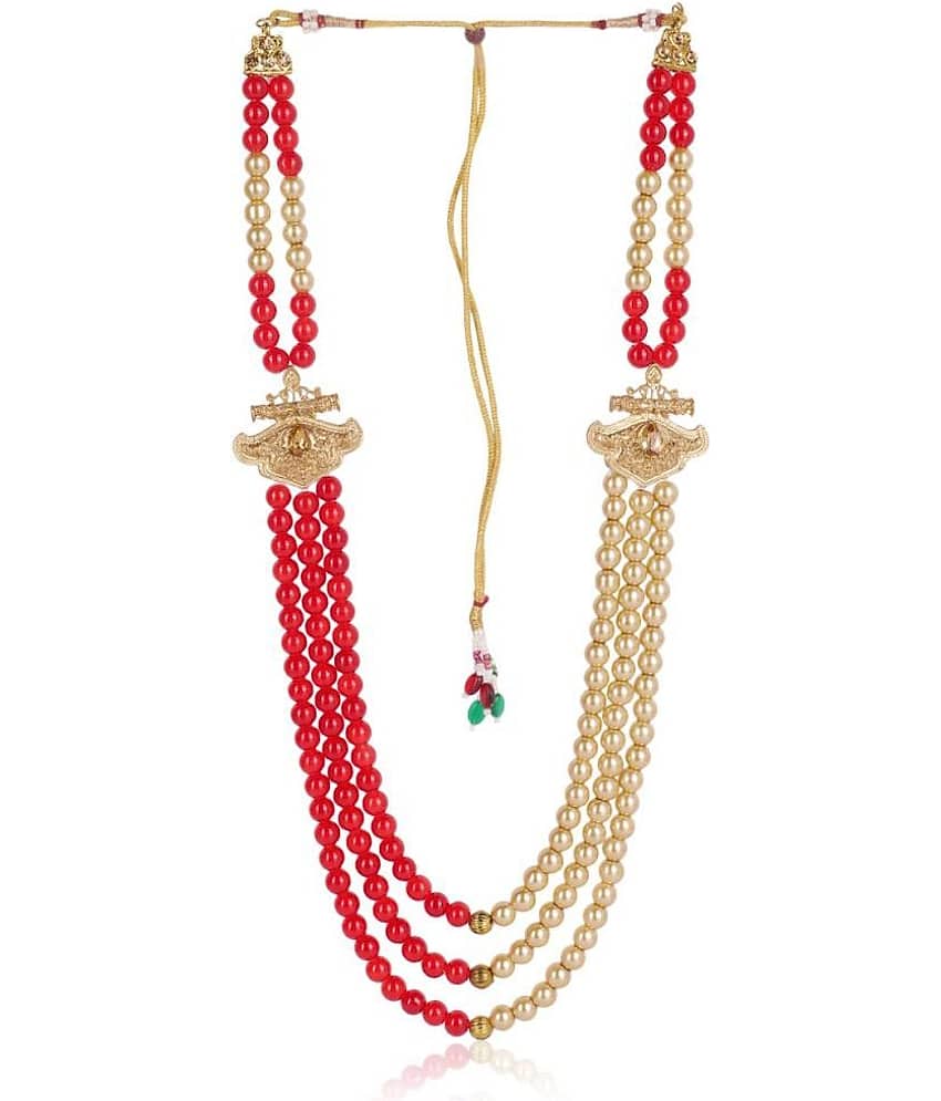 Dulha groom sherwani Necklace/Moti Mala for Men for wedding | Groom Mala view 2