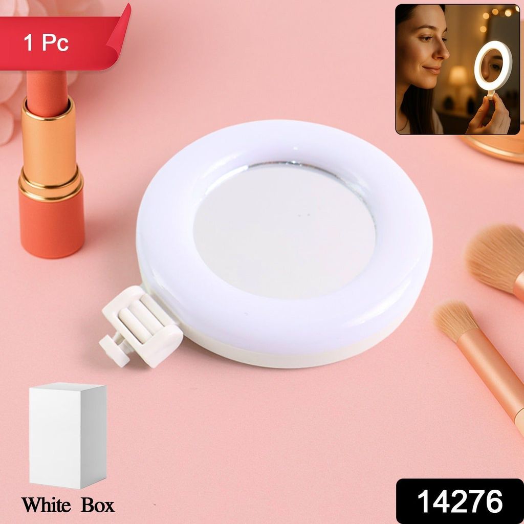 Rechargeable LED Selfie Ring Light for Mobile and Makeup Use (1 Pc) view 2
