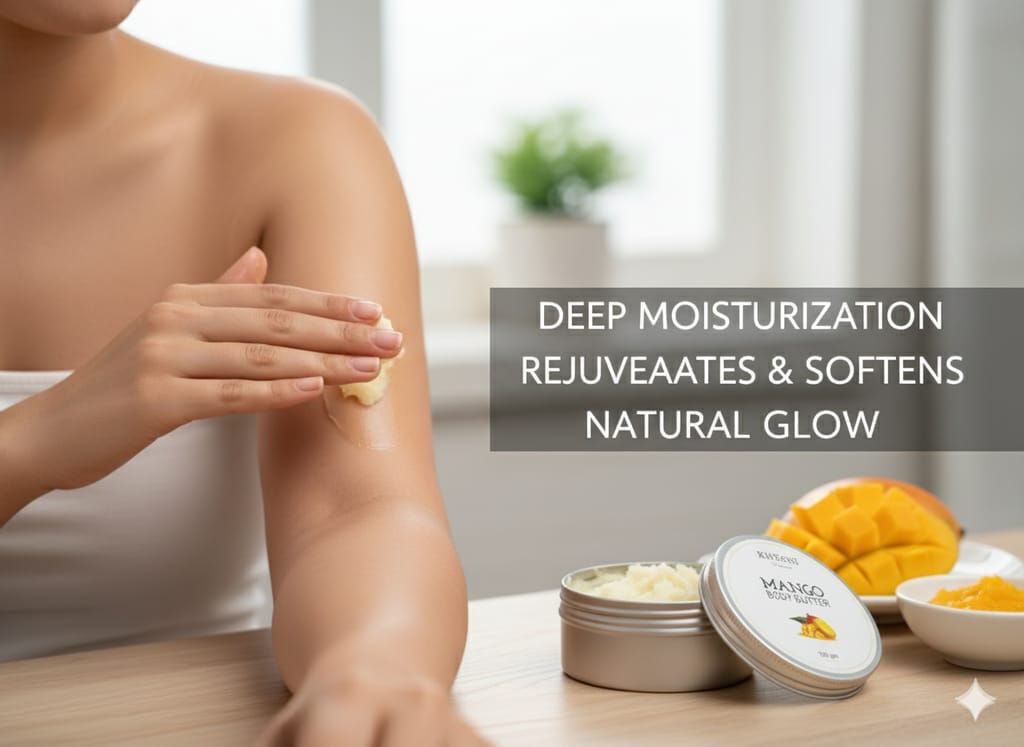Natural Mango Body Butter Moisturizer Lotion For Dry Skin view 2