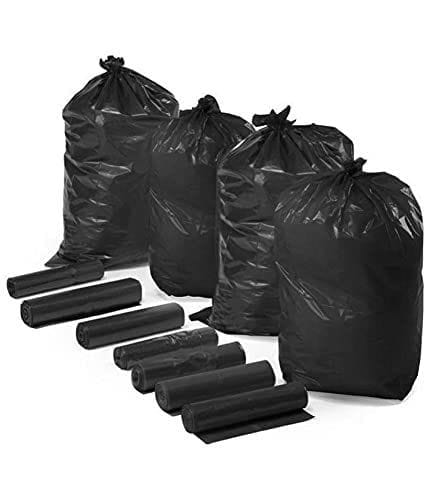 SHREENATH ENTERPRISE Garbage Bags 19 X 21 inch 60 Bags | 2 Packs and 30 Pcs in Each Pack | Disposable Dustbin Bags Medium Size for Kitchen | Pantry Dustbin Cover view 2