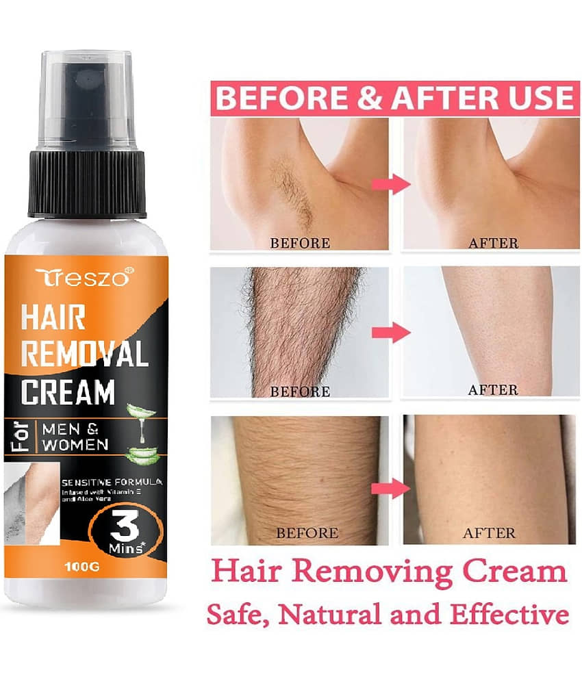 Treszo Natural Hair Removal Cream for Men & Women 100 ( Pack of 1 ) view 2