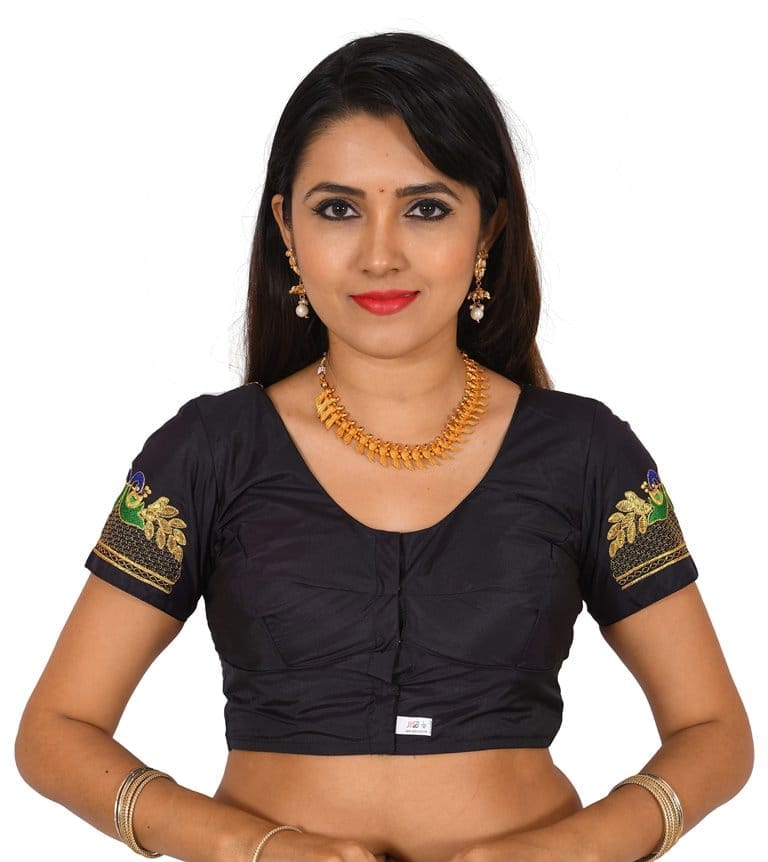 Embroidery Blouse Black view 2