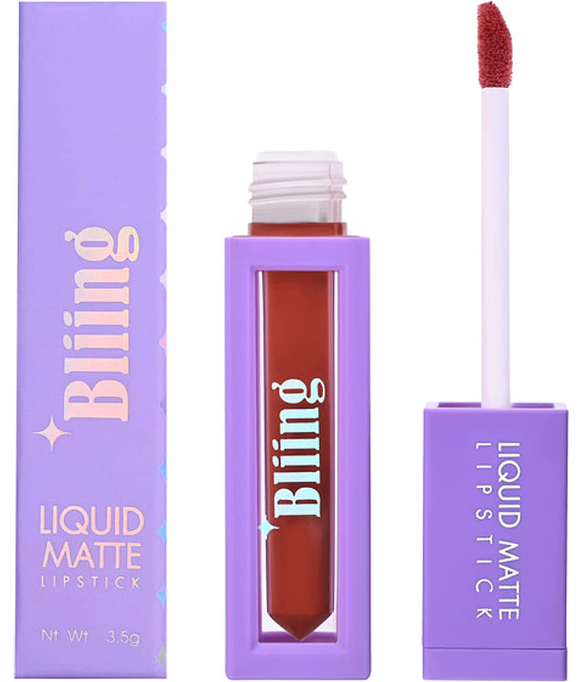 Bliing Liquid Matte Lipstick - Long-Lasting, Kiss-Proof, Waterproof for All-Day Wear - CRUSH view 2