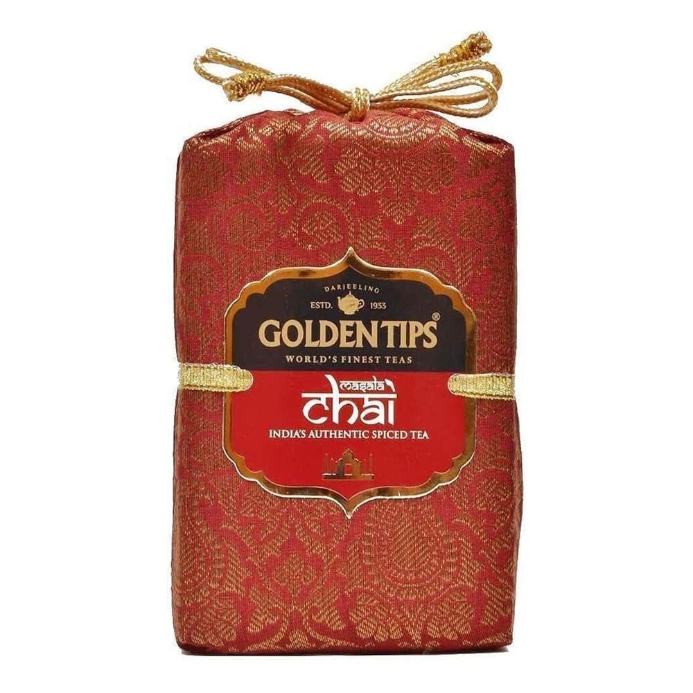 Golden Tips Loose Leaves Assam Masala Chai Spiced Tea Brocade Bag (125 Gram, 62 cups) view 2