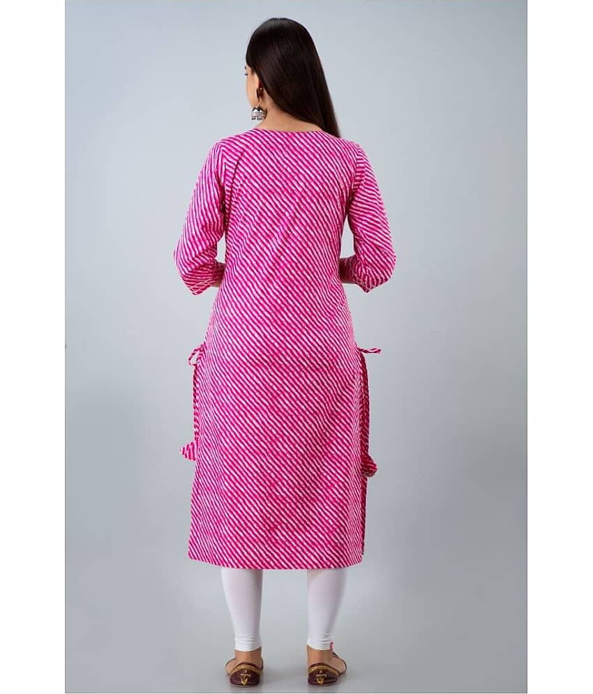 Lee Moda - Multicolor Cotton Women's Straight Kurti ( Pack of 1 ) view 2