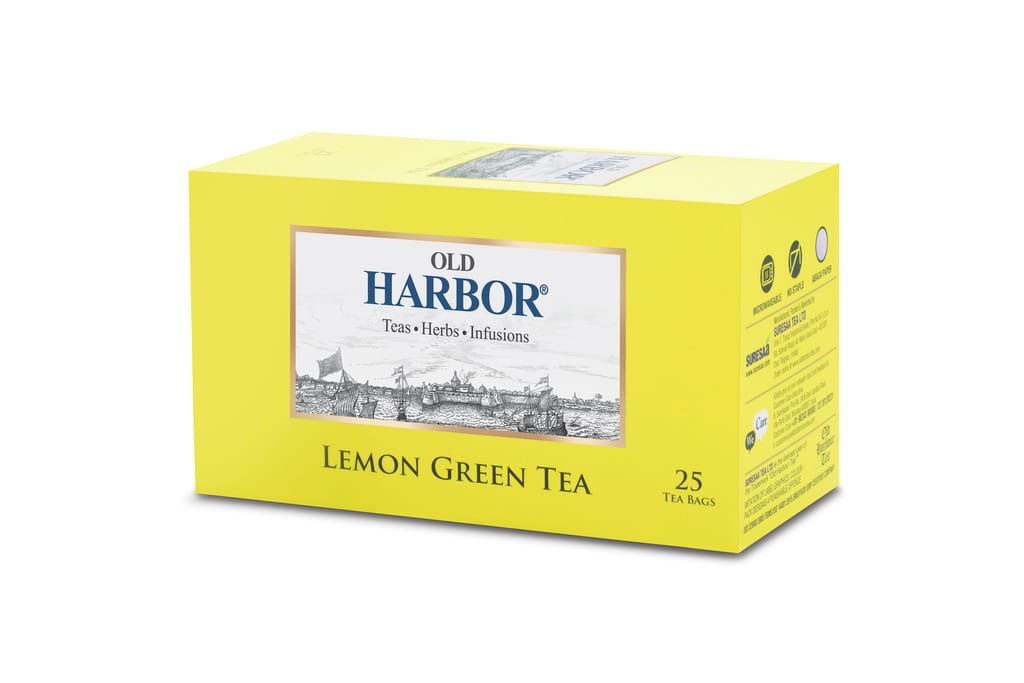 Old Harbor Lemon Green Tea 25 Tea Bags view 2