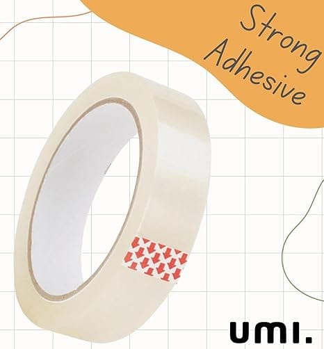 NAINA - Strong Adhesive Packing Tape 24mm x 50m, 6 Pack