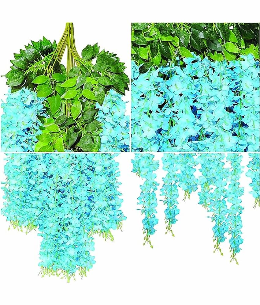 REAL PBR - Blue Wild Artificial Flower ( Pack of 4 ) view 2