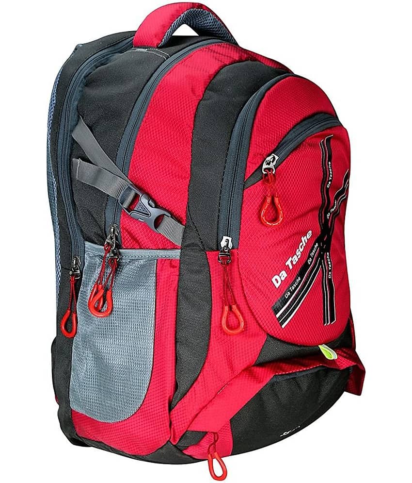 Da Tasche Grey Polyester College Bag view 2