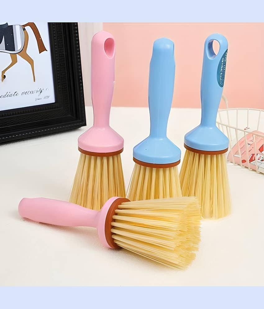 Purple Dust Multi-Purpose Short Handle Plastic Cleaning Brush for Kitchen, Sink, Bathroom & Household Use – 1 Pc view 2