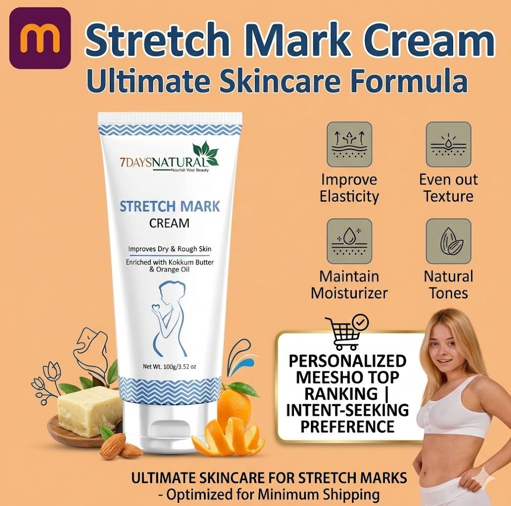 Stretch Mark Removal Cream for Pregnancy - 100g Pack of 1 | Natural Formula with Almond Oil & Kokum Butter for Skin Elasticity & Stretch Marks Prevention view 2
