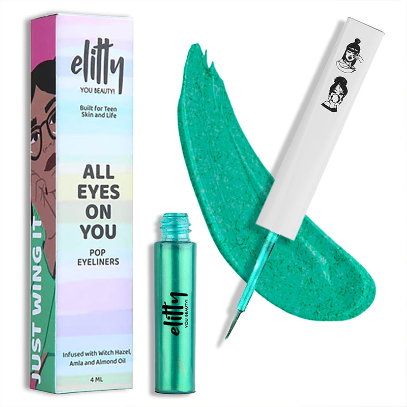 Metallic Pop Emerald Green Eyeliner view 2