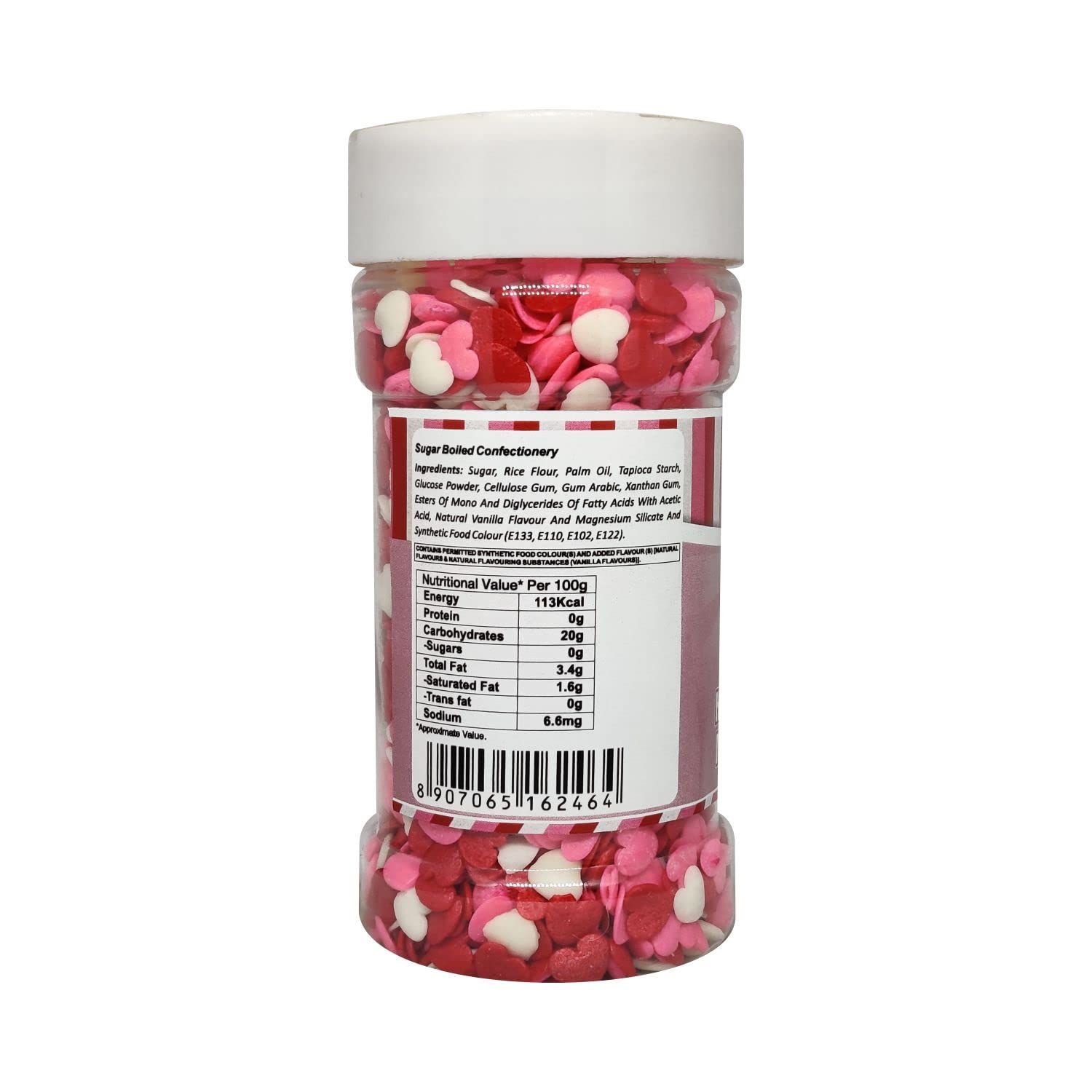 Puramio Heart Candy - Multicolor For Cake Decoration, 125 gm view 2