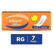 WHISPER CHOICE PADS REGULAR 7PC