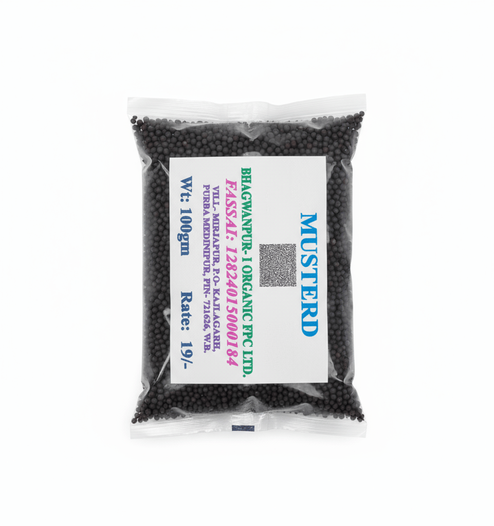 Organic Black Mustard Seeds (Sarson) - Pure & Natural - 100g view 2