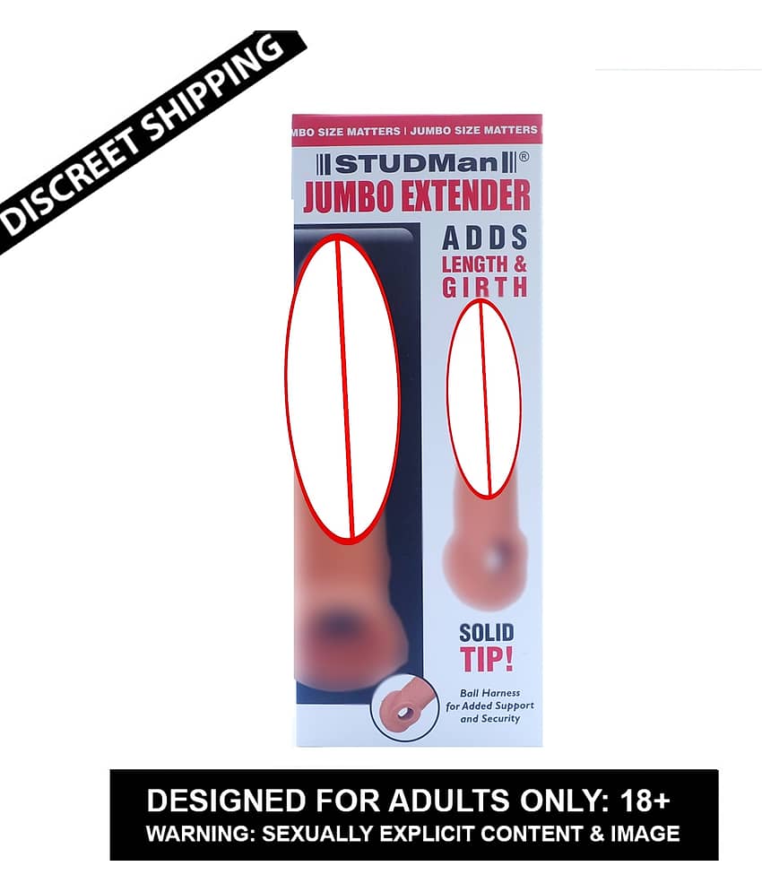 Extra Men Double Hole Length And Girth Extension Condom Penis Cover | Penis Sleeve For Men By Sex Tantra