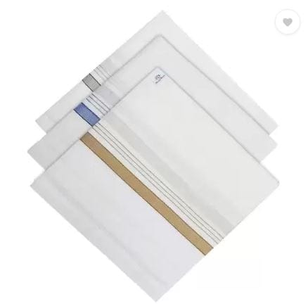 Handkerchiefs Hanky For Men -["White"] Handkerchief view 2