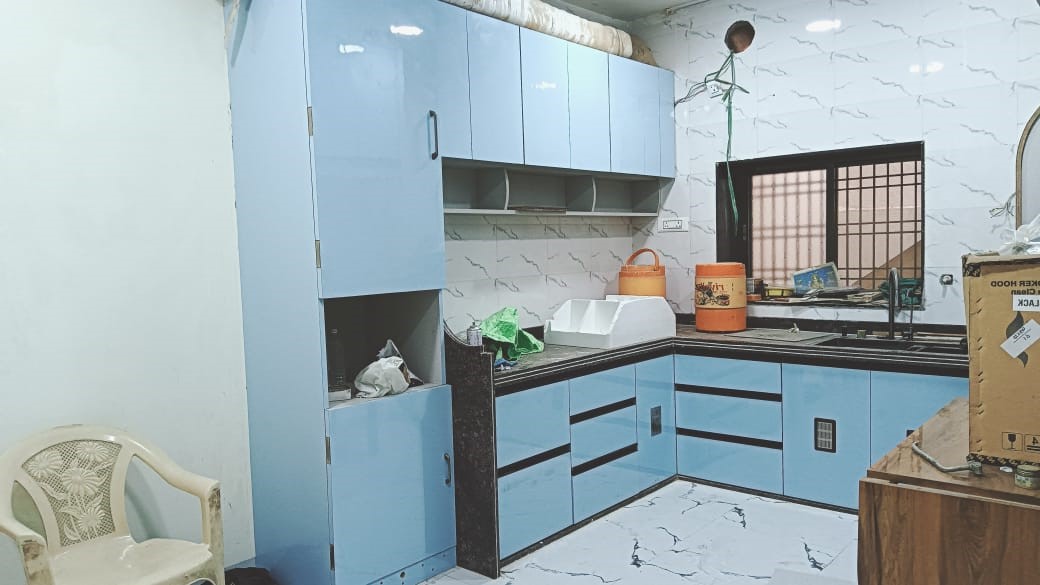 Modular Kitchen Making view 2