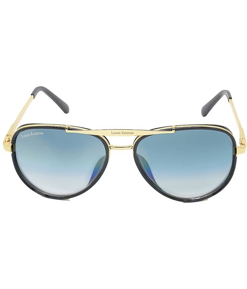 LOUIS KOUROS Gold Pilot Sunglasses ( Pack of 1 ) view 2