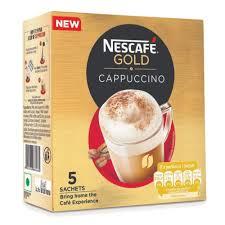 Nescafe Cappuccino Instant Coffee Premix, 5 Sachets X 20G
