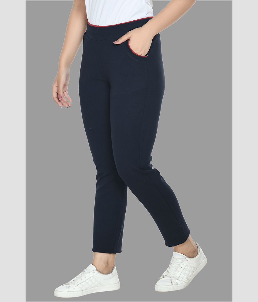 PREEGO - Cotton Blend Slim Fit Red Women's Jeggings ( Pack of 1 ) view 2