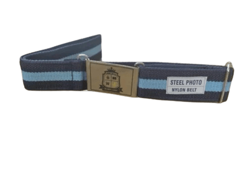 Steel Photo Nylon Belt with Custom Logo Buckle view 2