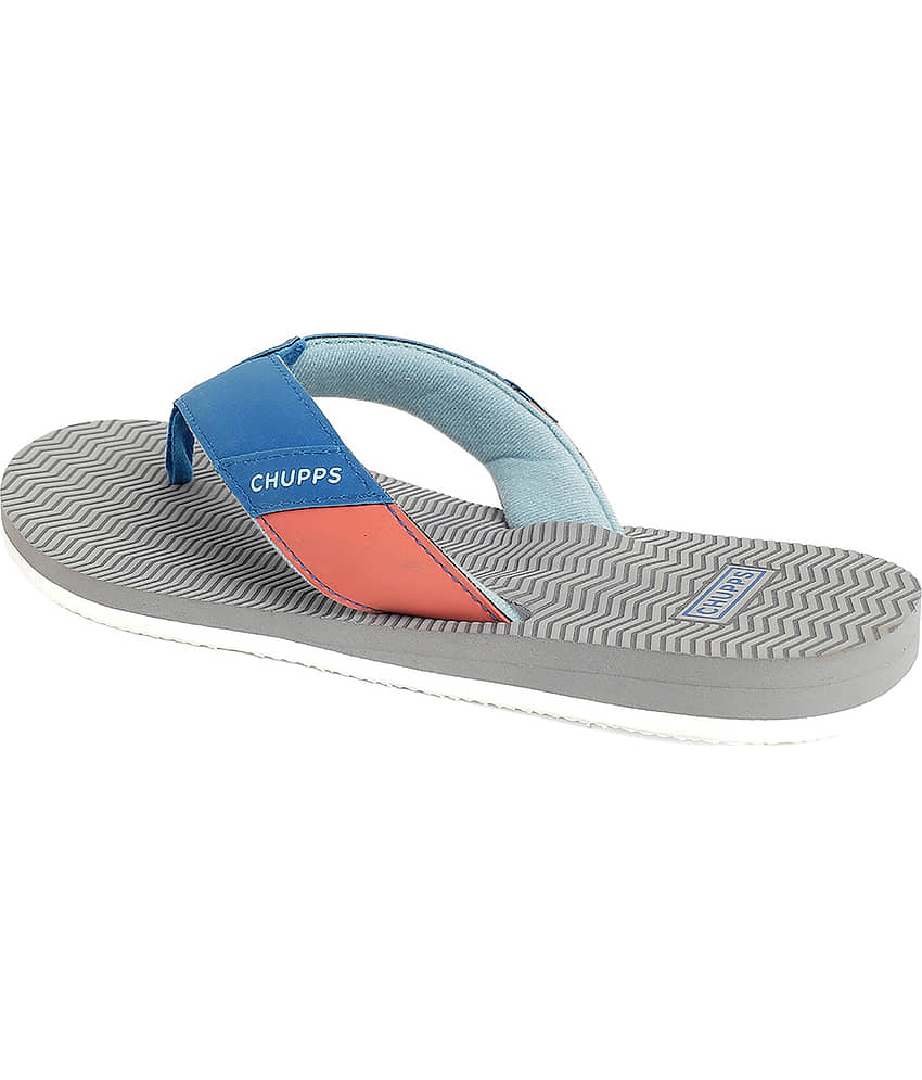 CHUPPS Dark Grey Men's Slide Flip Flop view 2