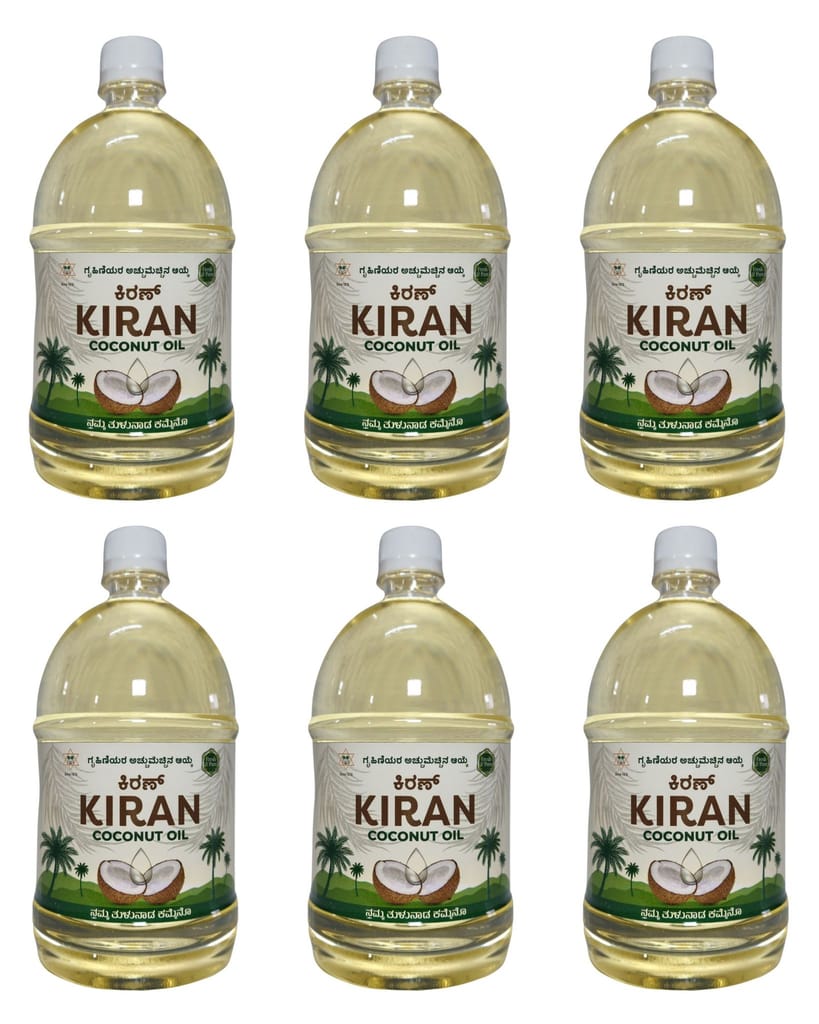 Kiran Coconut Oil Bottle 1L view 2