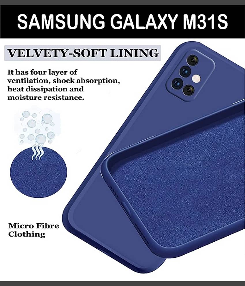 ZAMN - Plain Cases Compatible For Silicon Samsung Galaxy M31s ( Pack of 1 ) view 2