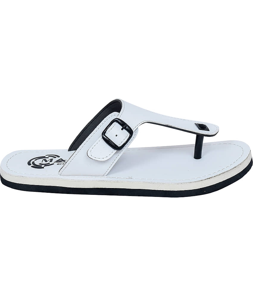 MAAN White Men's Thong Flip Flop view 2