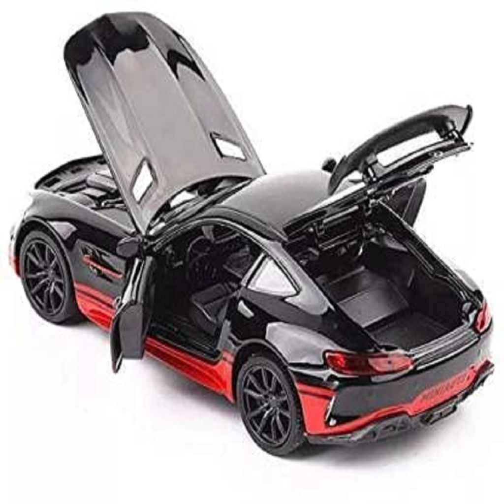KTRS ENTERPRISE Diecast Metal Car Model 1/24 Benz AMG GTR Toy Cars for Kids Boy Girl Zinc Alloy Pull Back Toy Car with Sound and Light Gift and Collectible Car(AMG GT-121B) view 2