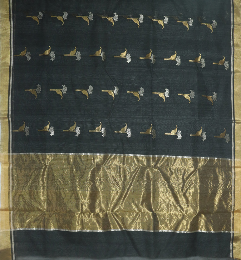 Handloom Chanderi Silk Cotton Saree view 2