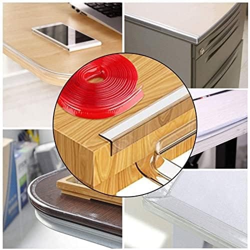 Safe-O-Kid' (Set of 1), Silicone Edge Protector 6.4 Ft / 2 Mtr Edge Guard with Strong 3M Adhesive, Safety for Sharp Edges for Babies- Transparent view 2