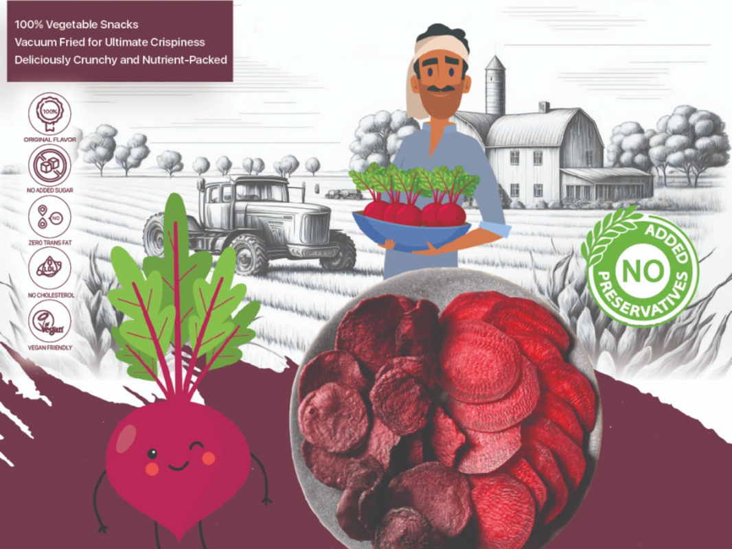 Crispy and Crunchy Beetroot Chips 40g view 2