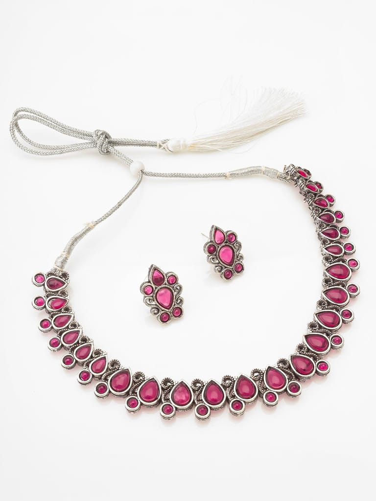 Morison Regal Gold Necklace Set with Earrings Crafted for Royalty view 2