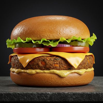 Crispy Veg with Cheese Burger