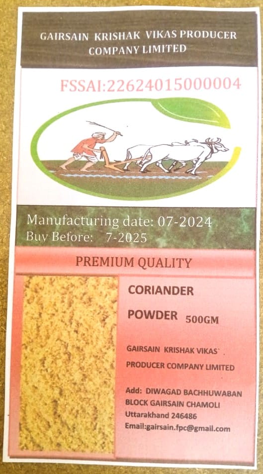 Natural Pahadi Coriander Powder - 500gm view 2