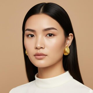 Women Stud Earring (Royal Pearl Outline Studs) view 2