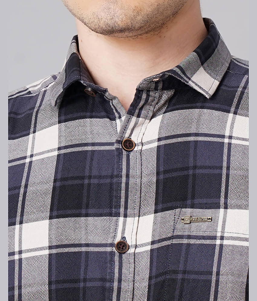 Paul Street - Blue 100% Cotton Slim Fit Men's Casual Shirt ( Pack of 1 ) view 2