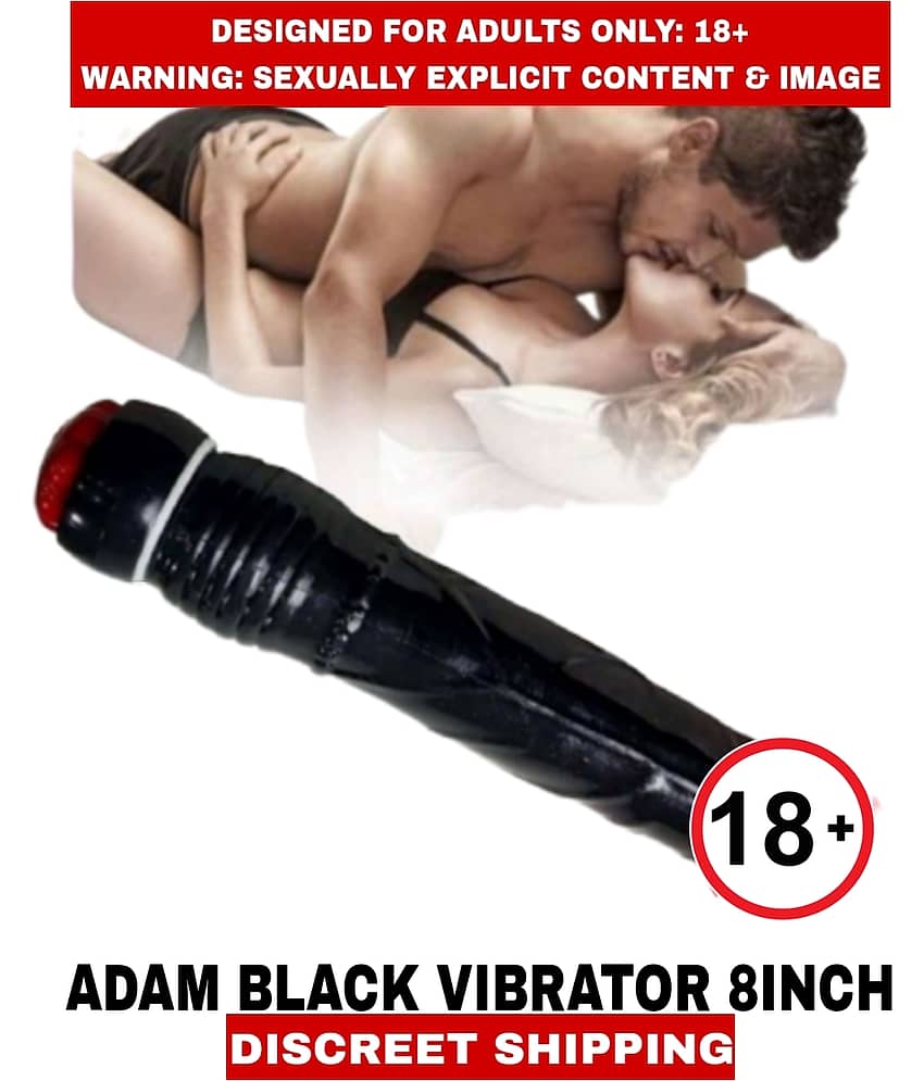 Adult New Sexy toy Adam Black 8inch Silicon Vibrator Dildo Sensual Experience For Women view 2