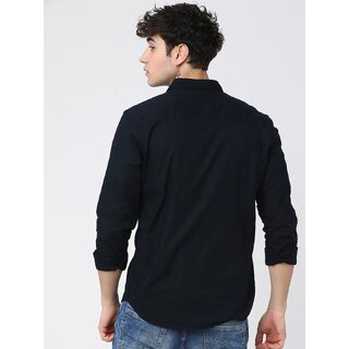 Baleshwar Men Black Solid Slim Fit Casual Shirt (Pack of Shirt) view 2