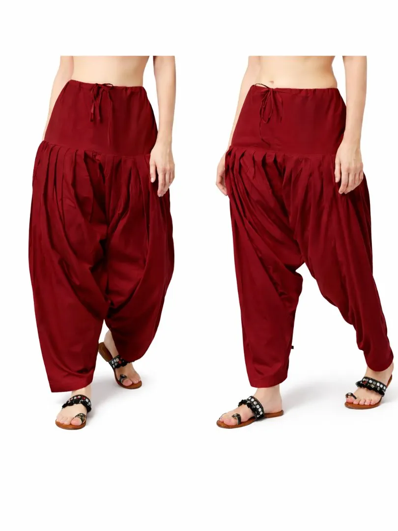 UneR Women's Pure Cotton Patiyala Salwar | Solid Ethnic Bottom Wear view 2