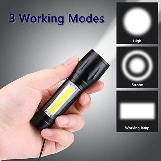 LED Flashlight with Zoom & USB Charging Kit - Portable & Bright view 2