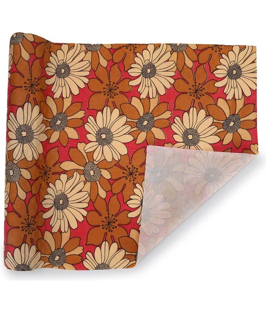 Single PVC Orange Kitchen Shelf Cover Cover view 2