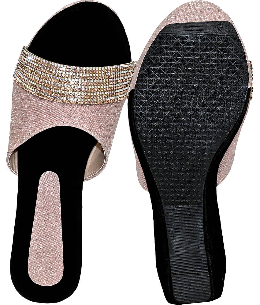 Altek Peach Women's Slip On Heels view 2