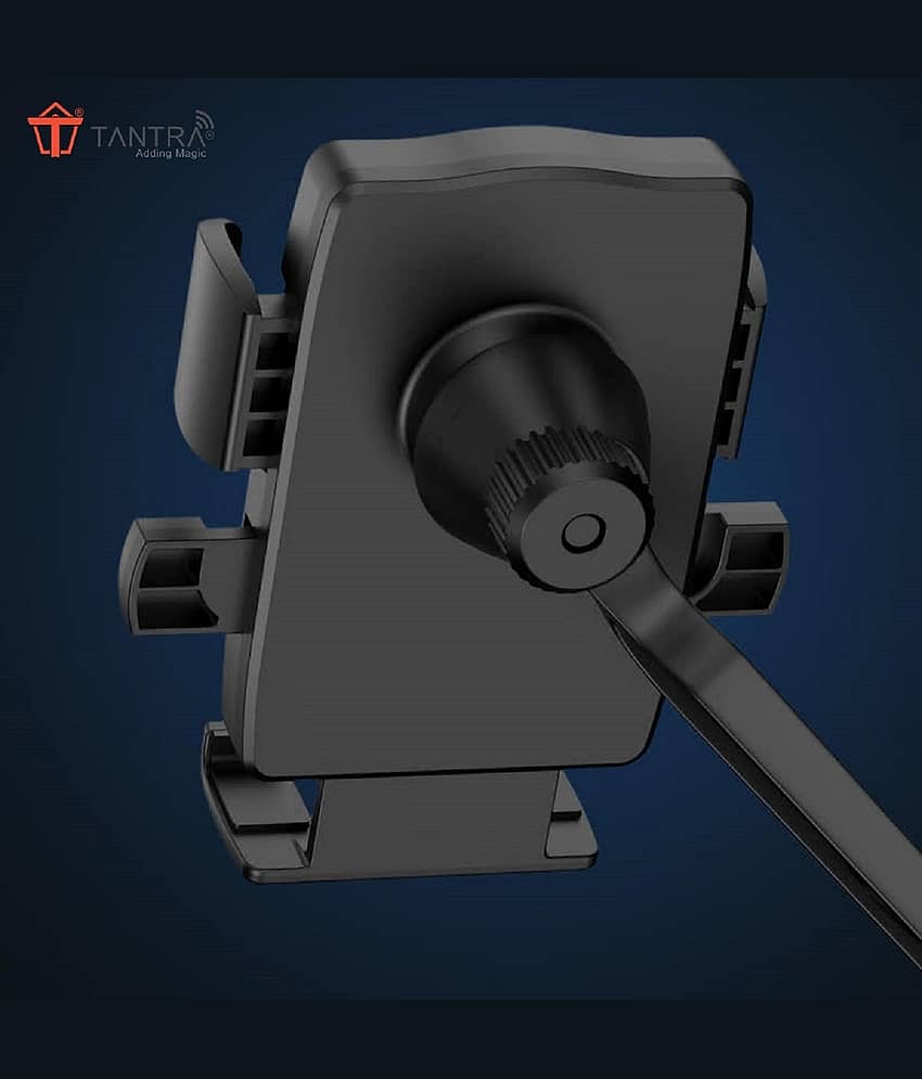 TANTRA S2B Rear Mirro Mobile Holder for Bikes One Touch Technology Bike Mobile Holder for Maps and GPS Navigation, 360° Rotation, Firm Griping, Anti Shake Phone Mount for Bike Accessories view 2