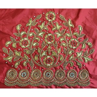 OMSAIFAB Cotton Silk Self Design Blouse Material view 2