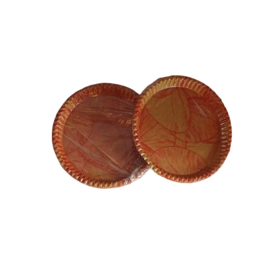 Orange and White Paper Cupcake Liners view 2
