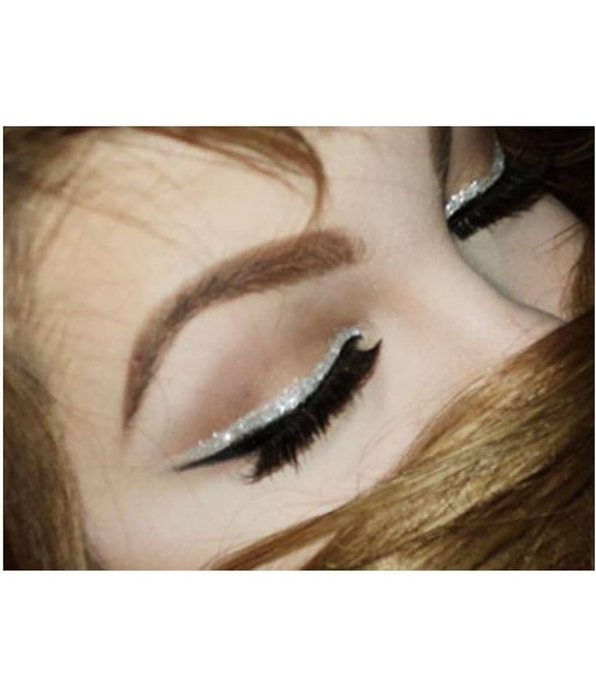 Meilin Shimmer Glam Shine Liquid Eyeliner Silver+ Gold Pack of 2 4.2 view 2