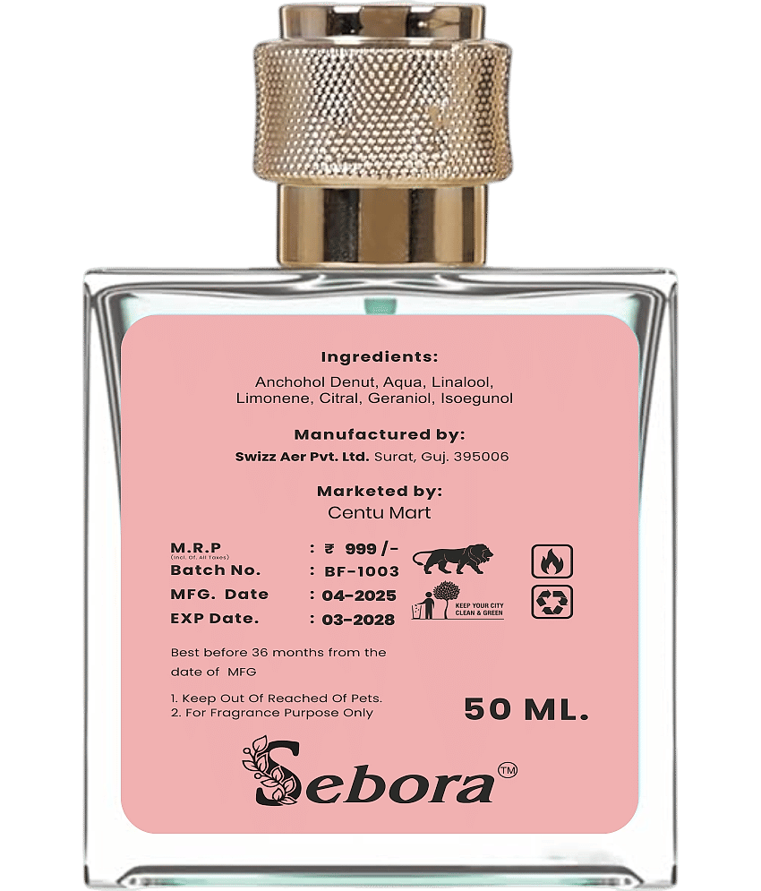 Sebora Eau De Parfum (EDP) Fresh,Floral Medium -Fragrance For Men,Women,Unisex ( Pack of 1 ) view 2
